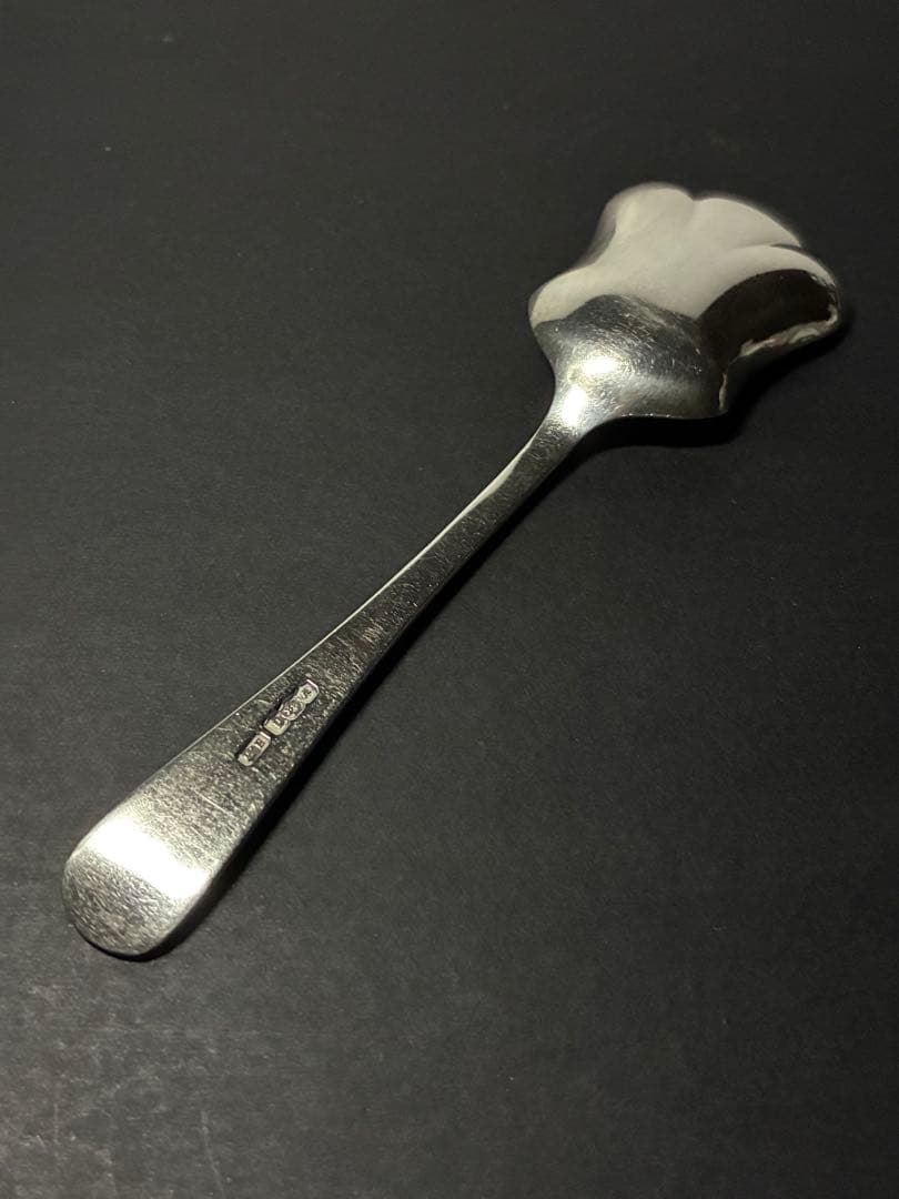 英国アンティーク 純銀スプーン 1921年 シェフィールド製 チューリップボウル