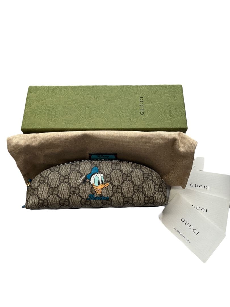 GUCCI グッチ　ペンケース 筆箱　ディズニーコラボ　ドナルドダッグ