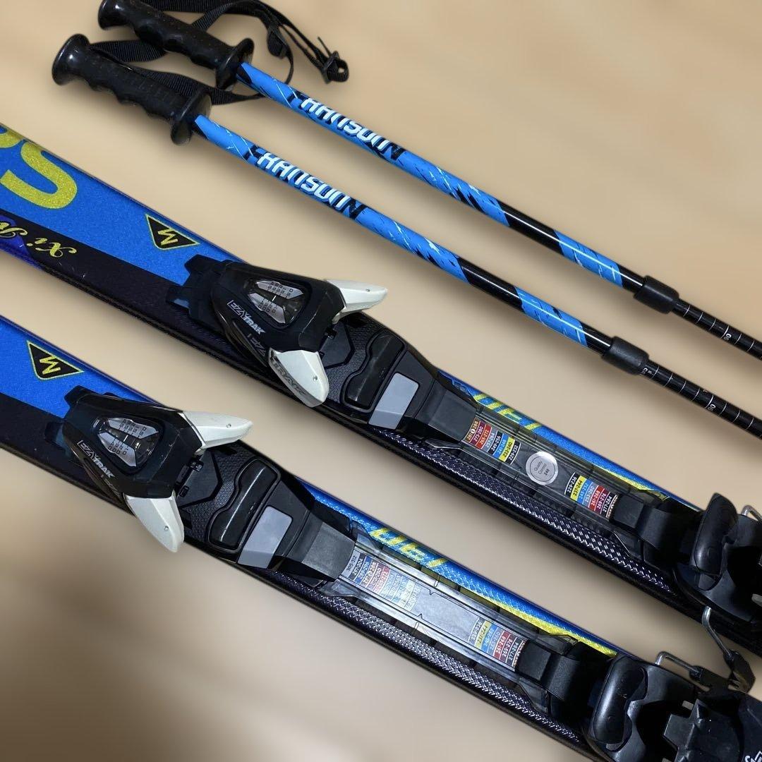 サロモン　ジュニア　スキー板130㎝　3点セット