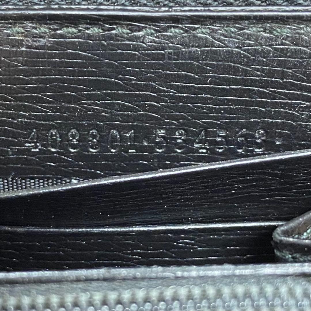 新品同様‼️グッチ　GUCCI 財布　長財布　シェリーライン　ラウンドファスナー