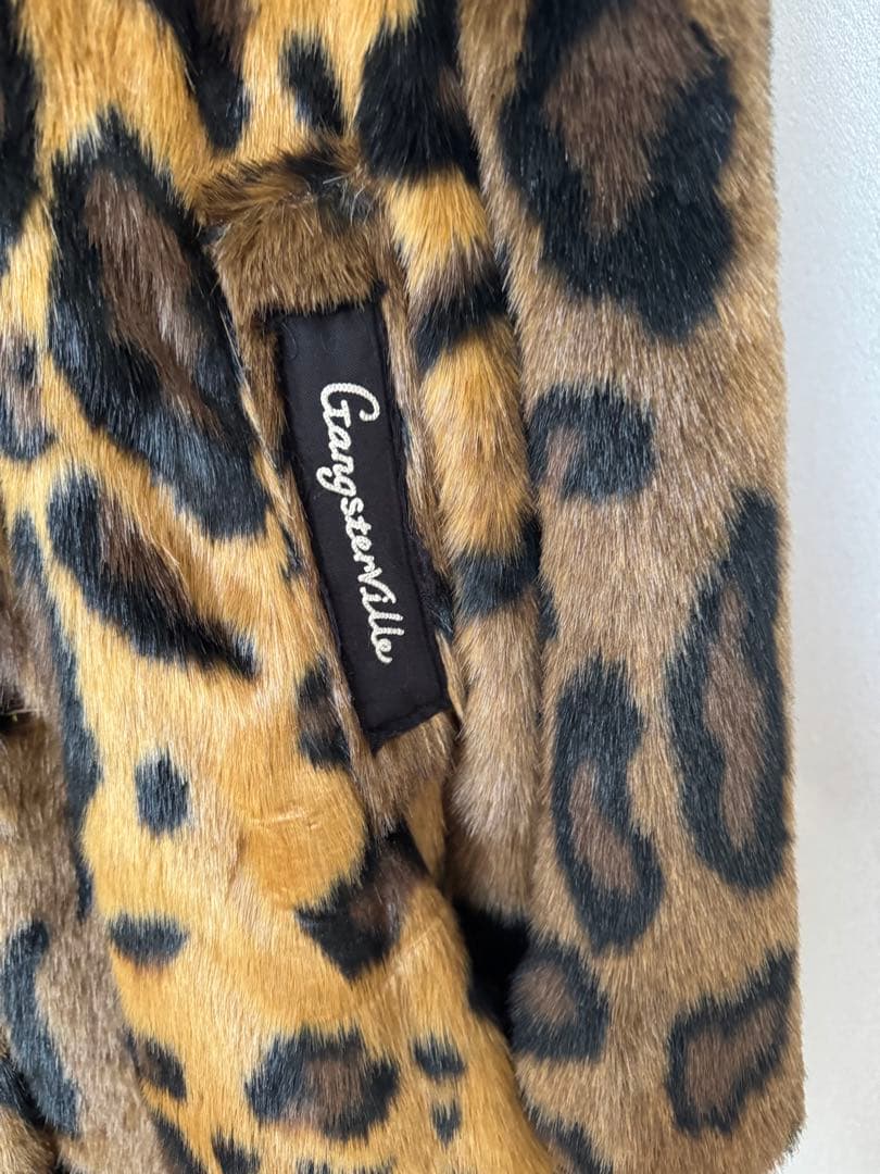 ギャングスタービル ファーコート ヒョウ柄