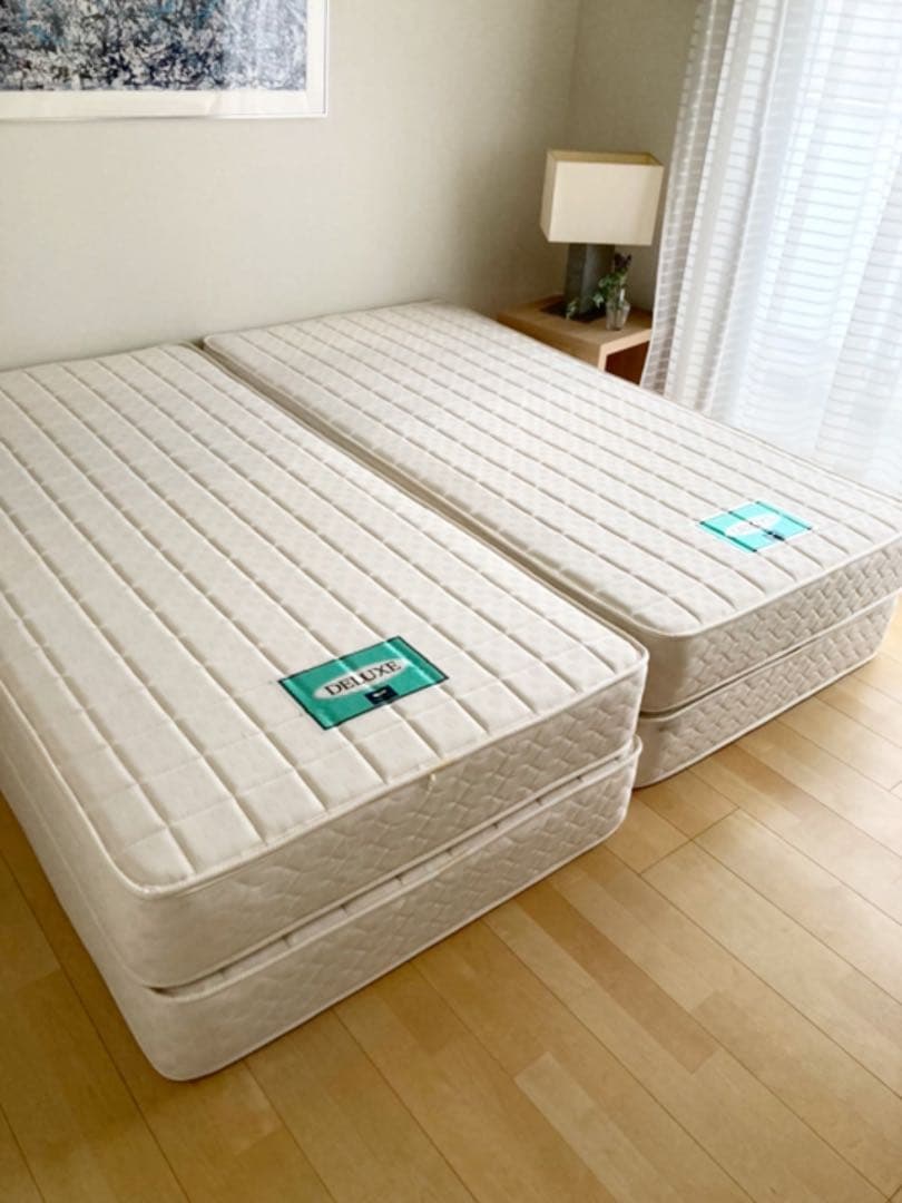 SEVEN BEDDELUXE シングル マットレスベット 上下2枚☆★