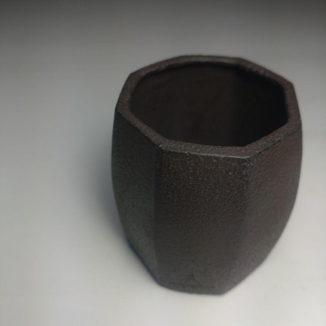 イ123 蓋置『14代　宮崎寒雉』『八角蓋置　鉄製』『不見斎ニ百会記念品』茶道具