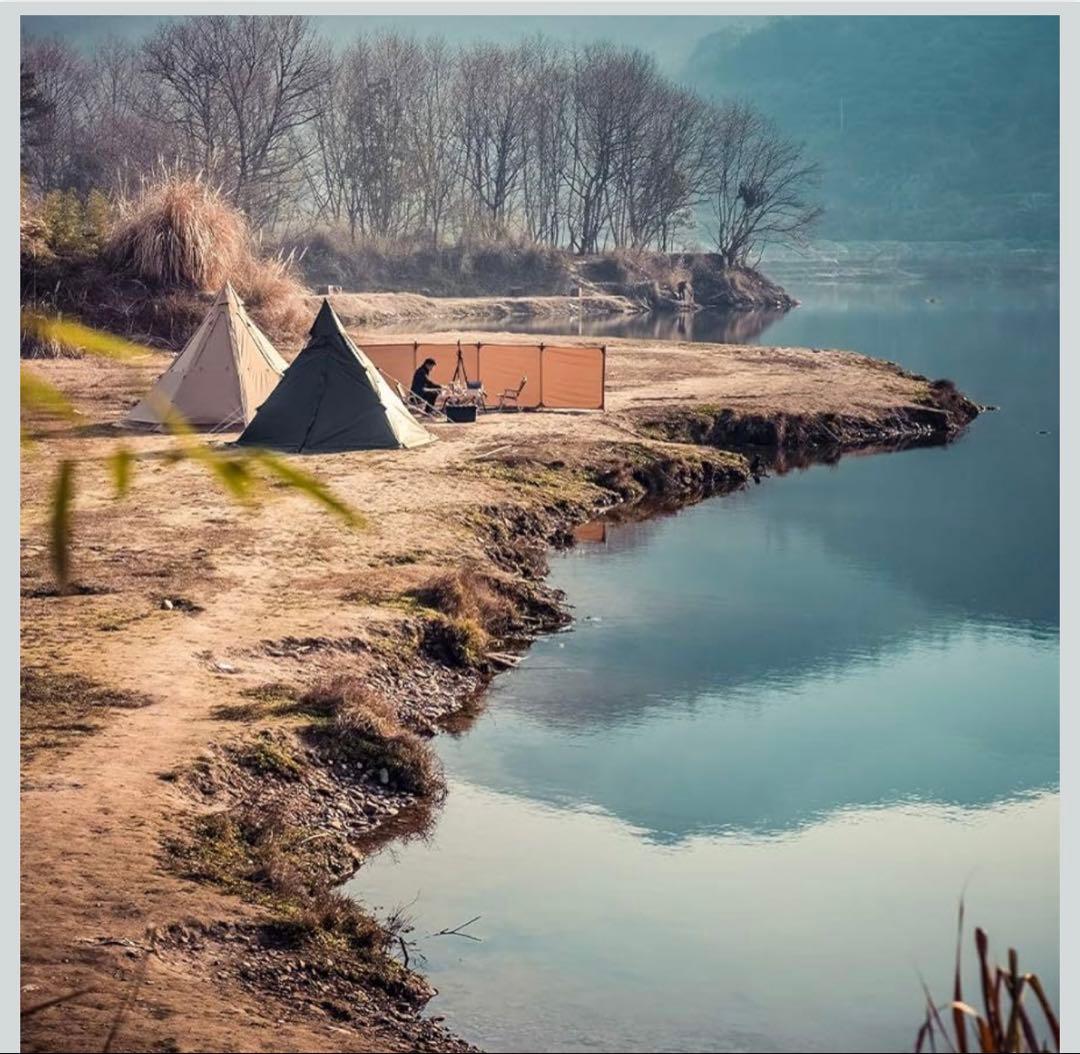 TOMOUNT 陣幕 ウィンドスクリーン TC素材 焚き火風除け ポリコットン