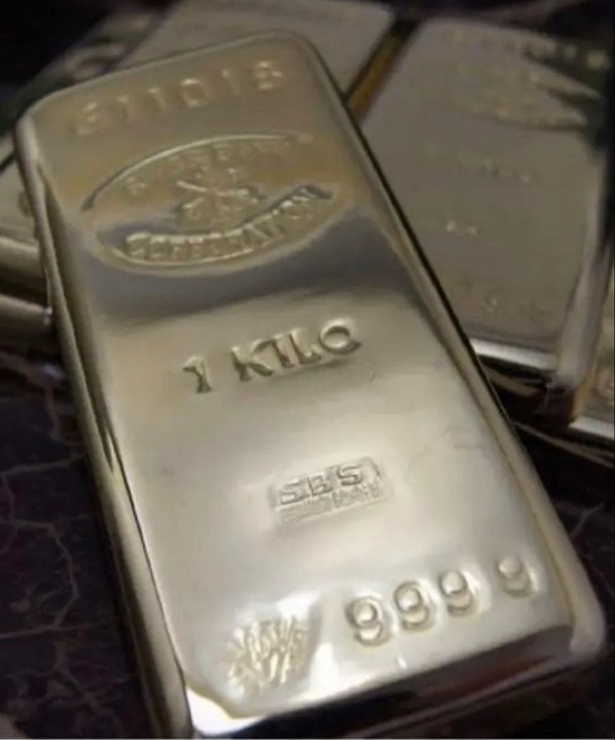 貴金属店☆展示用☆レプリカ延べ板24Kの1kgタイプ1枚☆新品☆他おまけ1点付