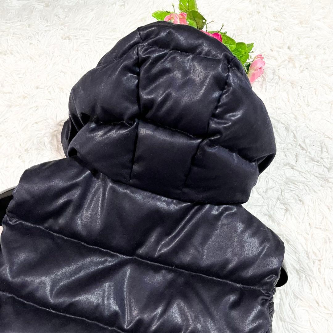 美品　デュベティカ　FEBEDUE　ダウンベスト　別注　カシミヤ混　42　紺