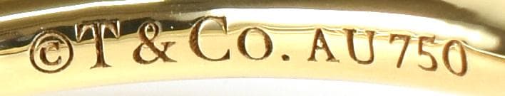 【新品仕上げ済】TIFFANYティファニー Tワイヤーイエローゴールドリング