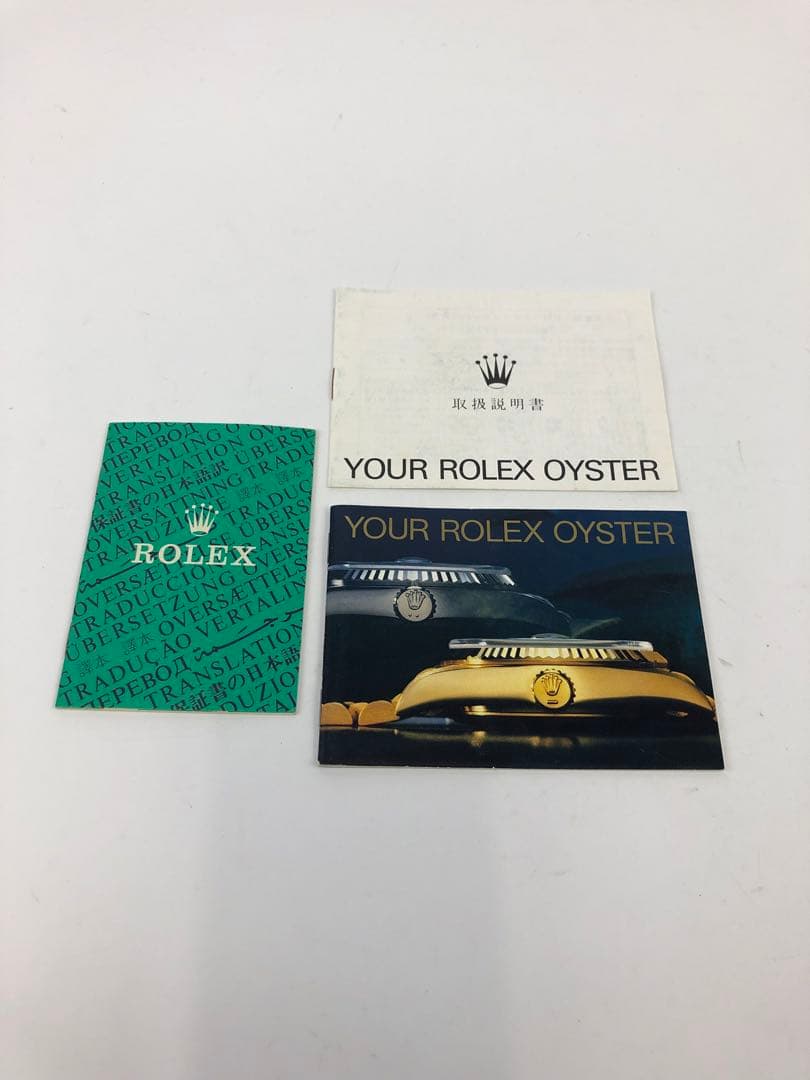 Y*K様 ロレックス　空き箱　外箱　内箱　取説　小冊子　グリーン
