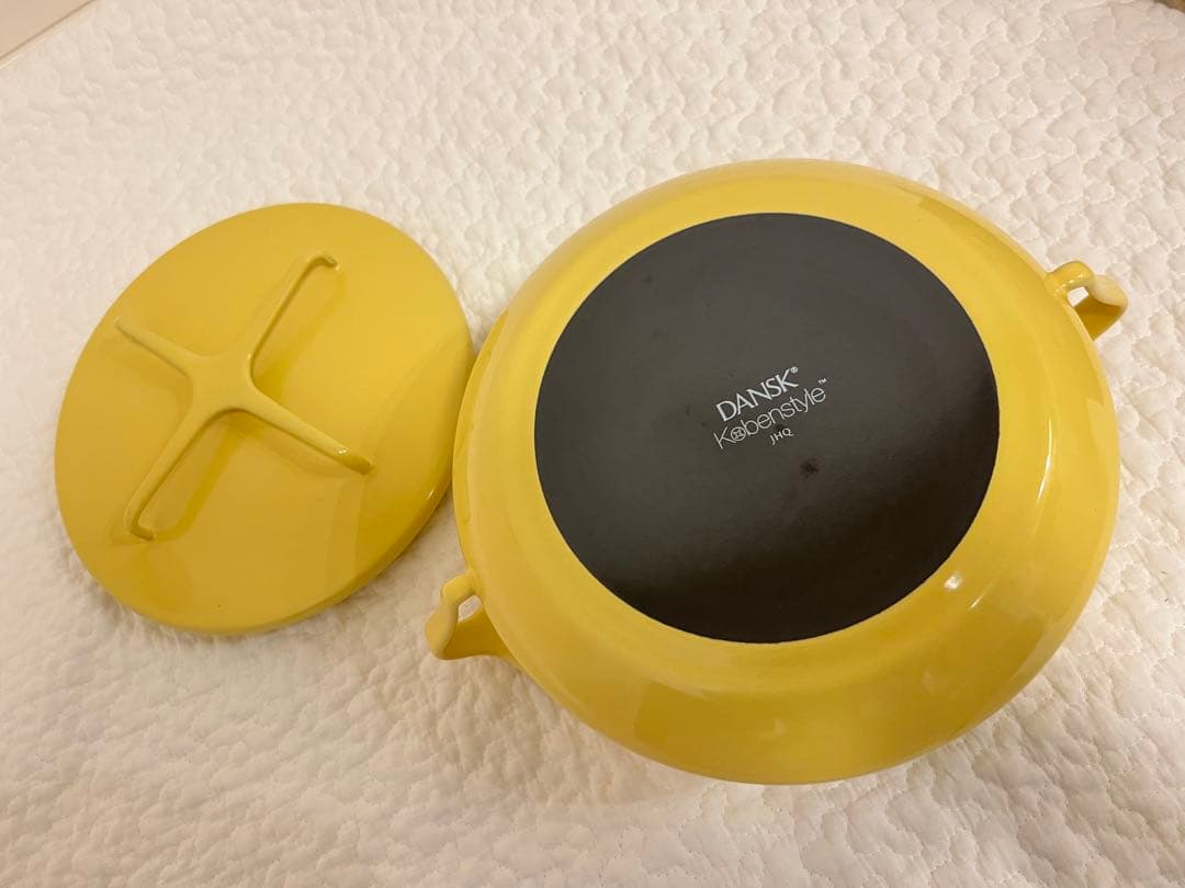 ダンスク マスタードイエロー 新品未使用 両手鍋 18cm DANSK
