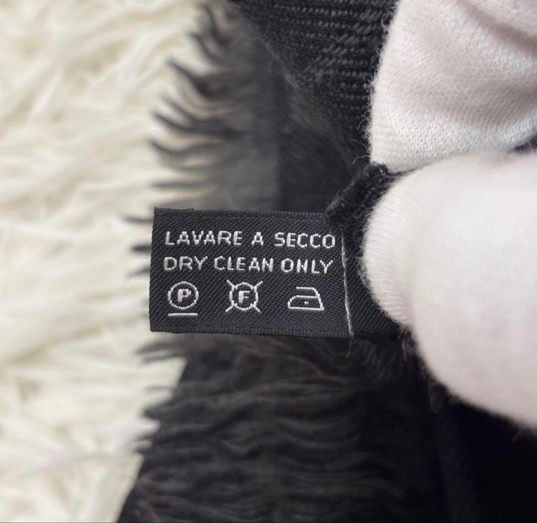 GUCCI グッチ GG ウール リバーシブル マフラー ブラック　グレー