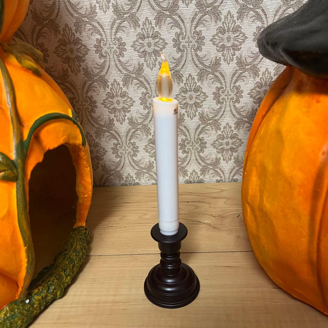 ハロウィン　パンプキン　ガーデン用　2段カボチャ　オブジェ　置物　陶器