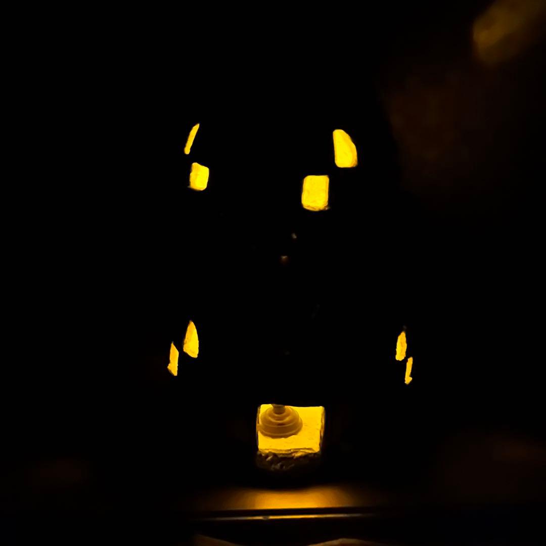 ハロウィン　パンプキン　ガーデン用　2段カボチャ　オブジェ　置物　陶器