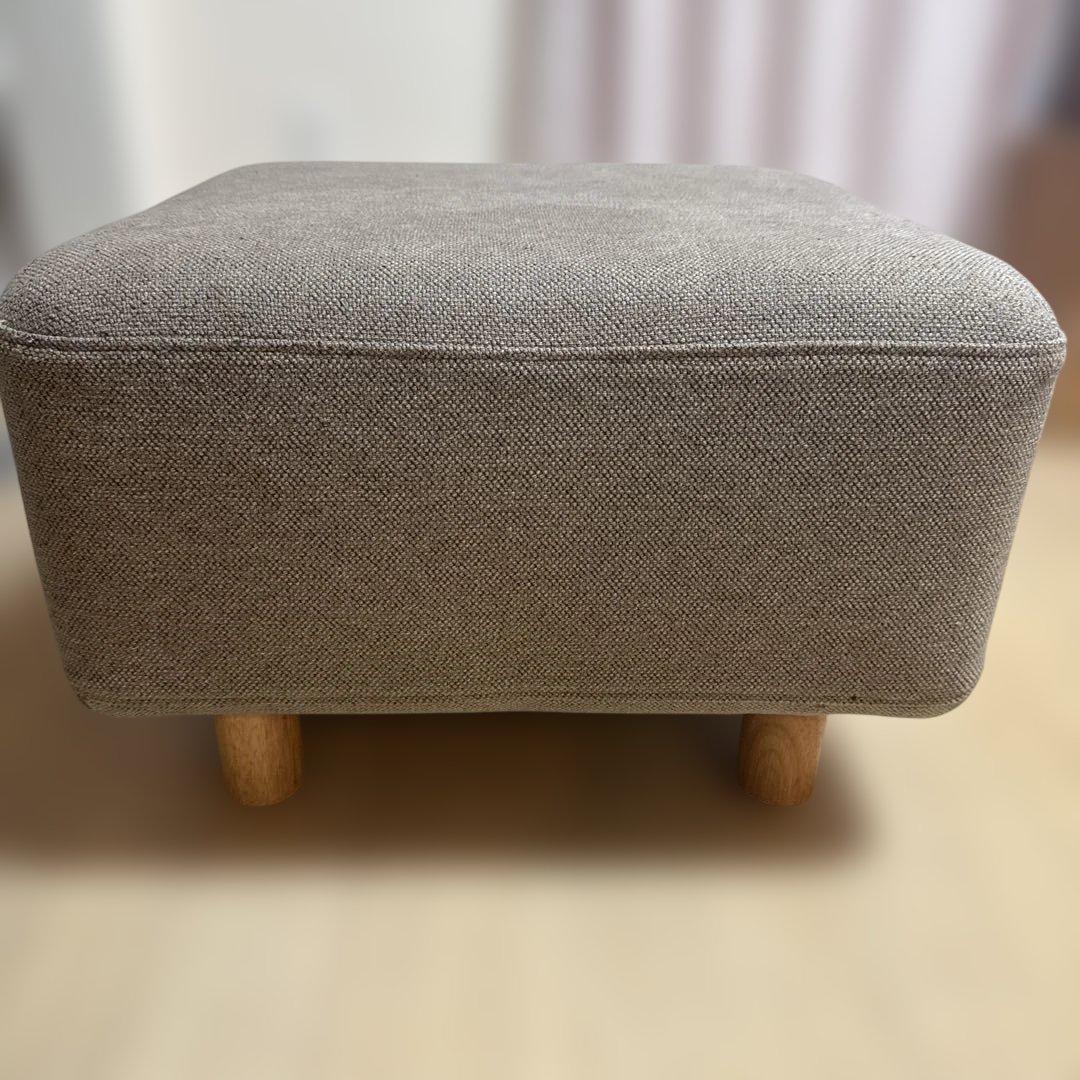 無印 オットマン本体木製脚付き