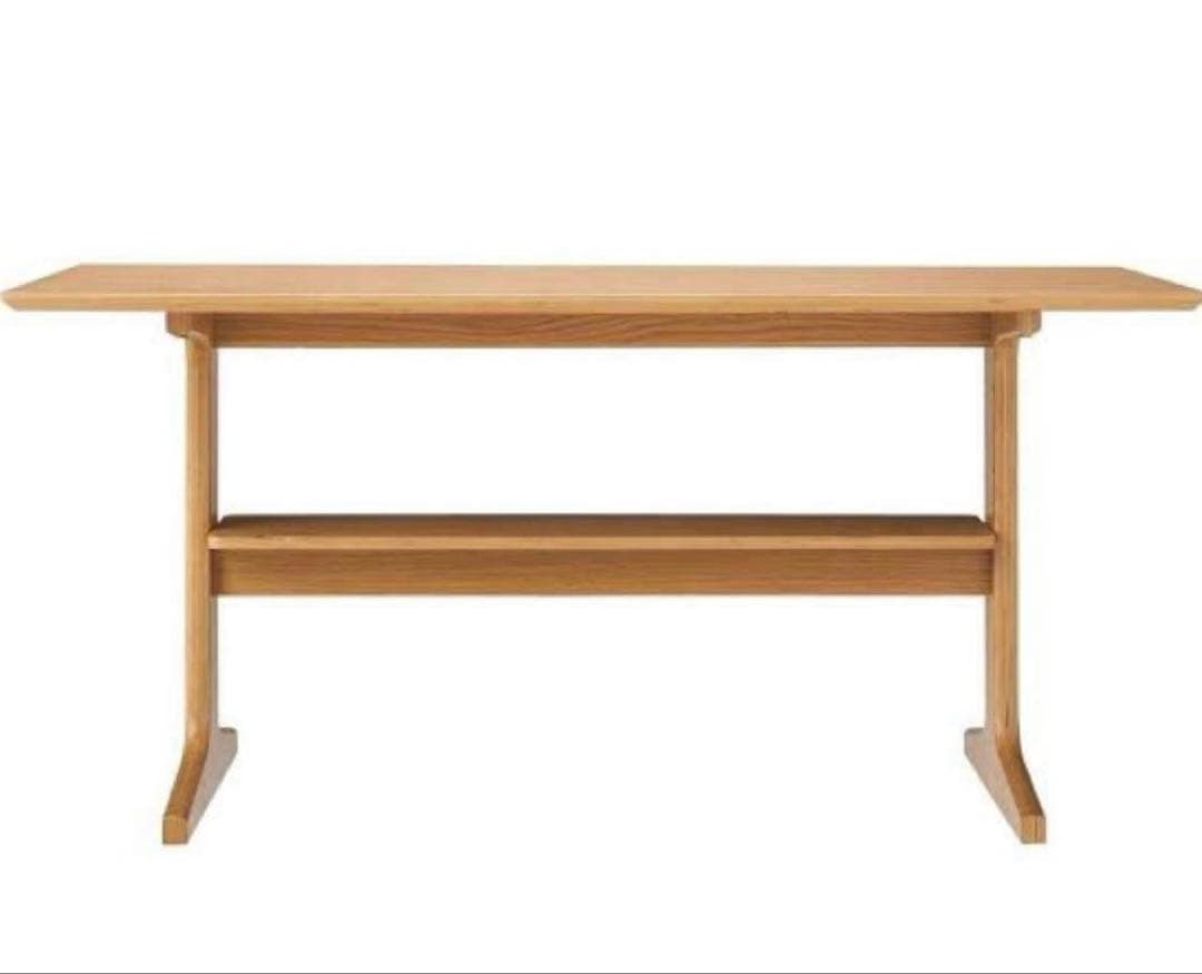 値下げ★天板保護あり★無印良品 リビングでもダイニングでも使えるテーブル