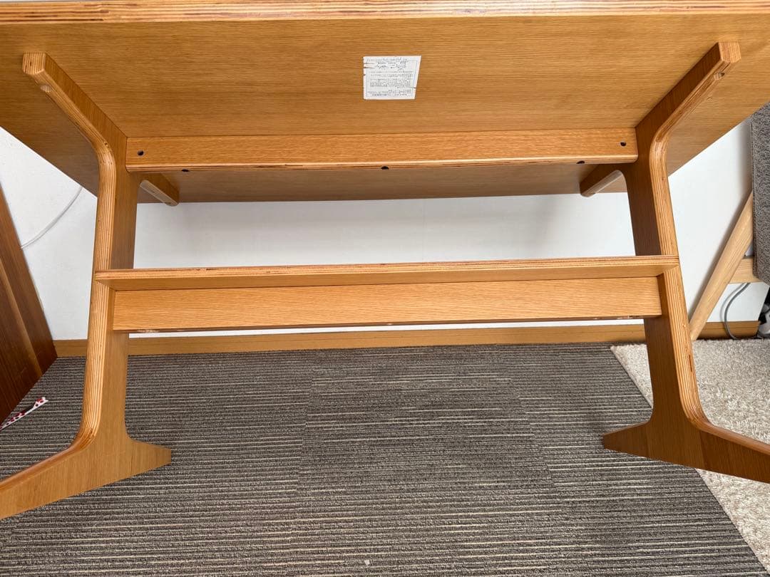 値下げ★天板保護あり★無印良品 リビングでもダイニングでも使えるテーブル