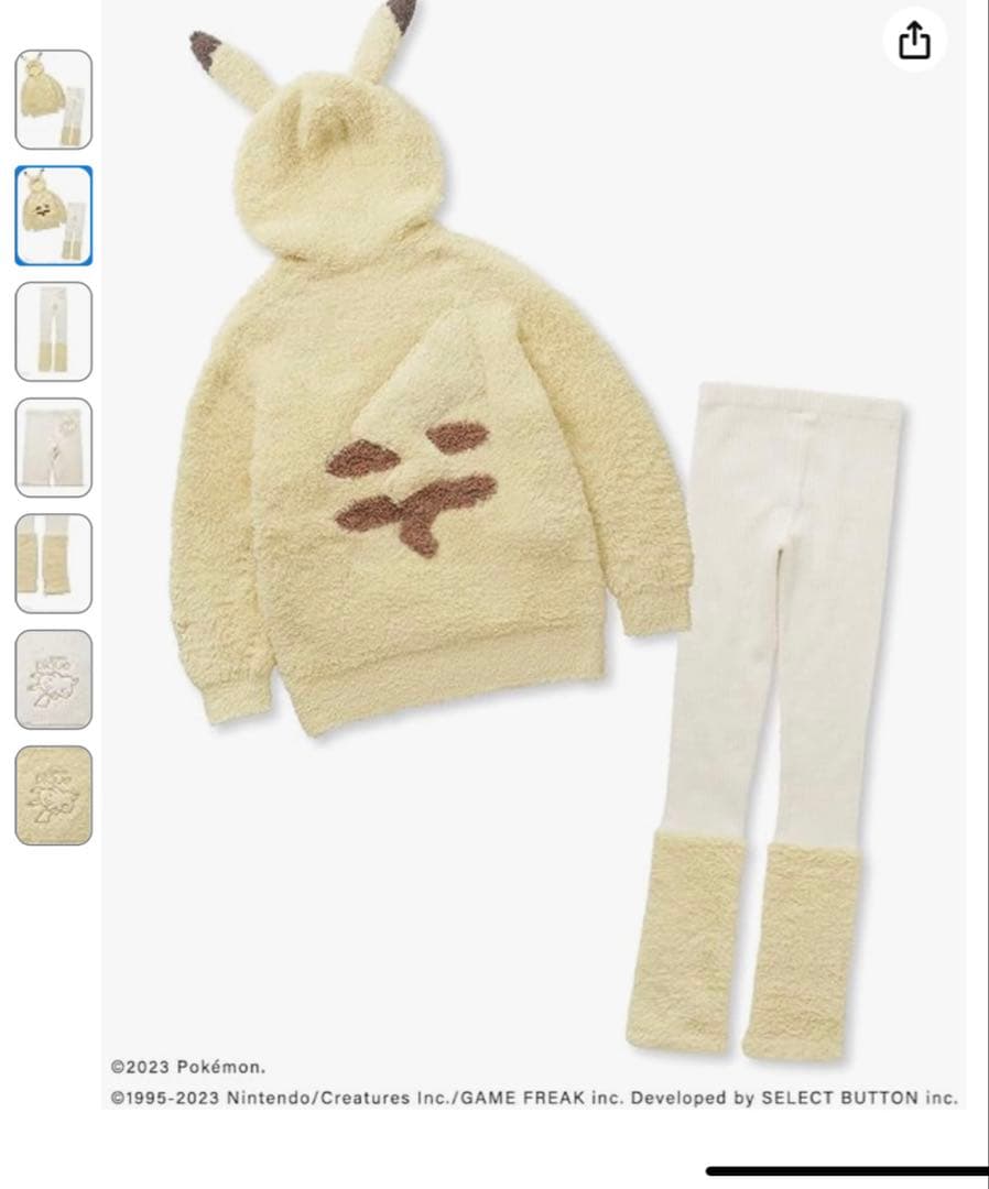 gelato pique ジェラピカチュウフーディ&レギンス