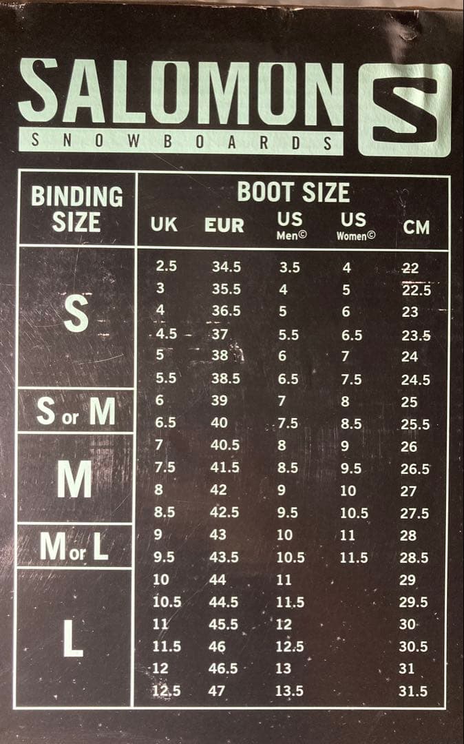 【チッカァ！】新品カーボンSALOMON クォンタムビンディングM