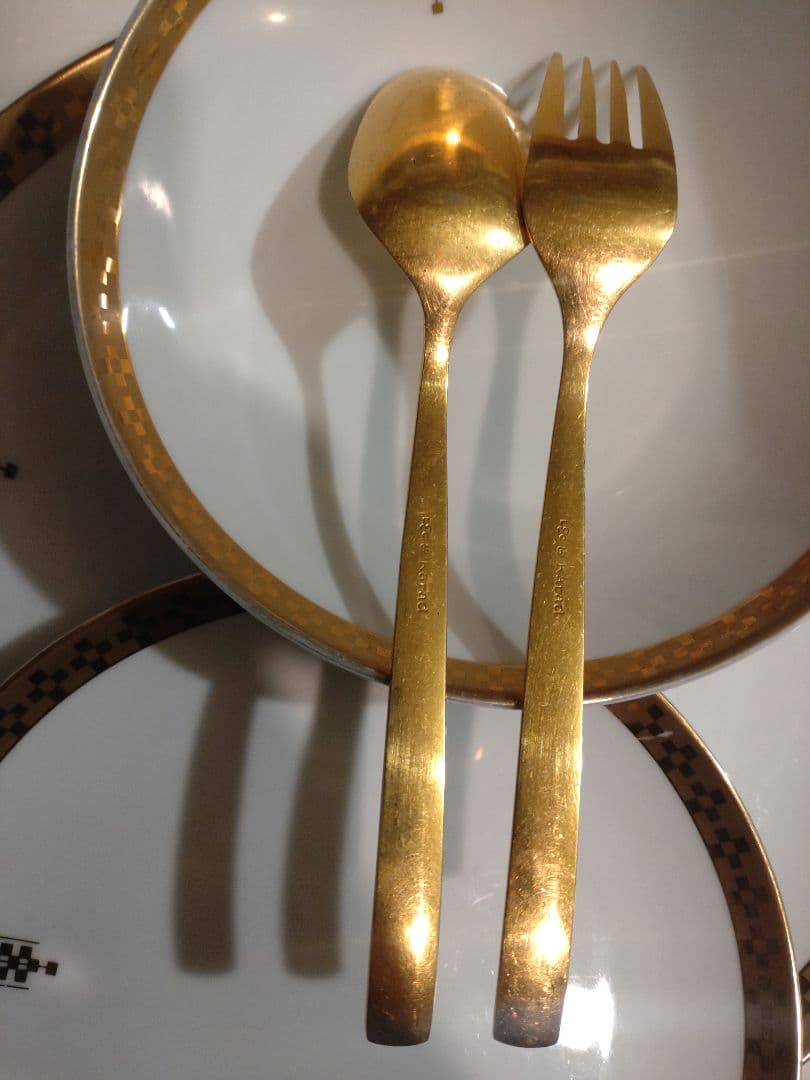 imperial  tiffany　レア ゴールド縁取りの食器セット