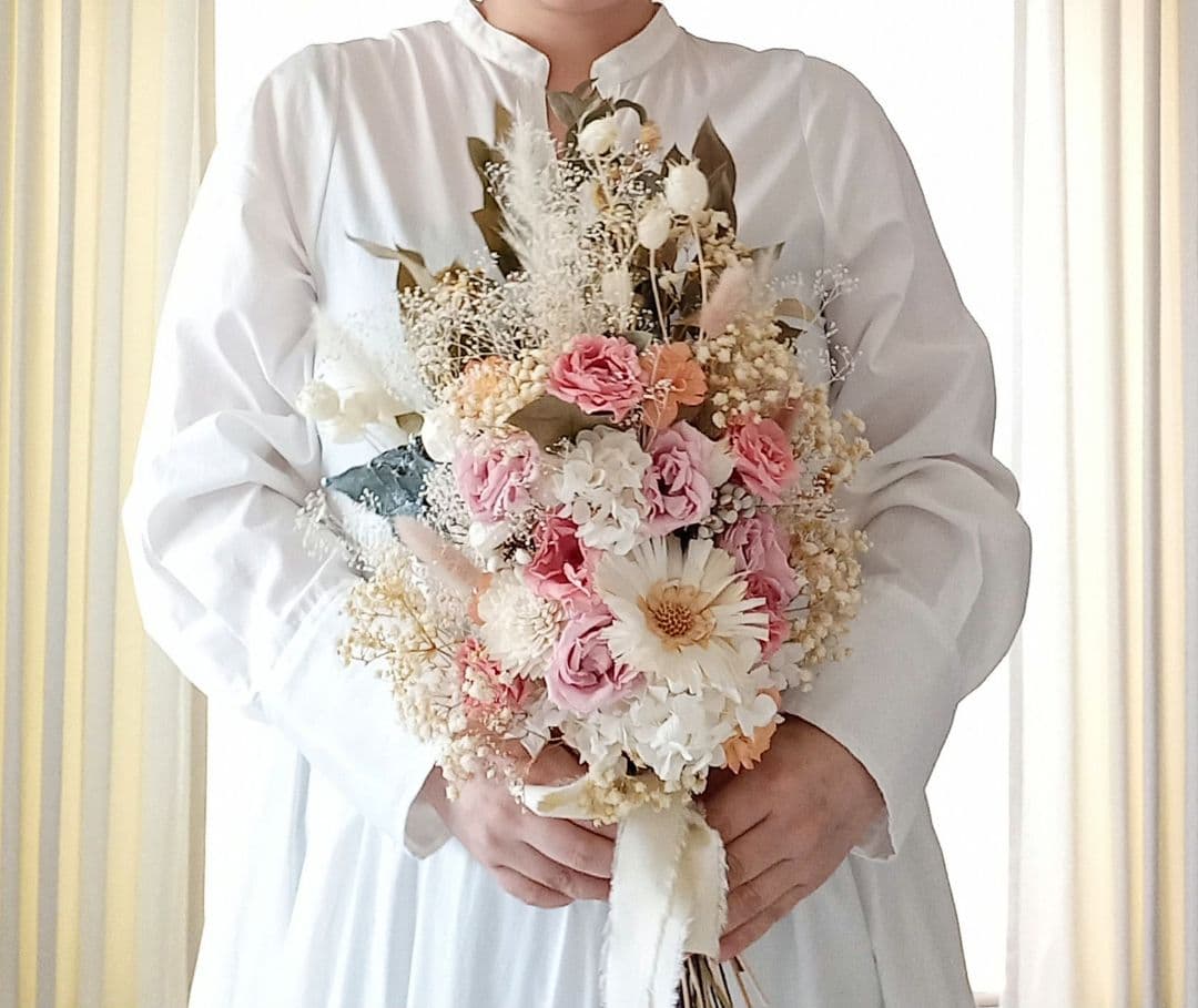 ～sold out ～プリザーブドフラワー ローズの華やか ウェディングブーケ
