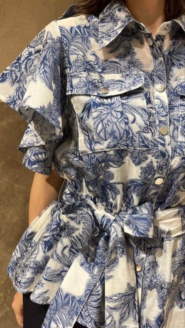 グレースコンチネンタル ジュイジャガードシャツ