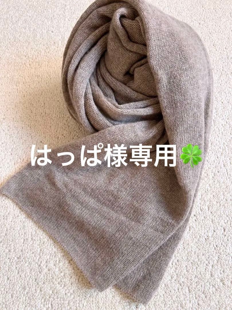 ANSPINEN スピネン スーパーファインカシミヤストール ライトモカ