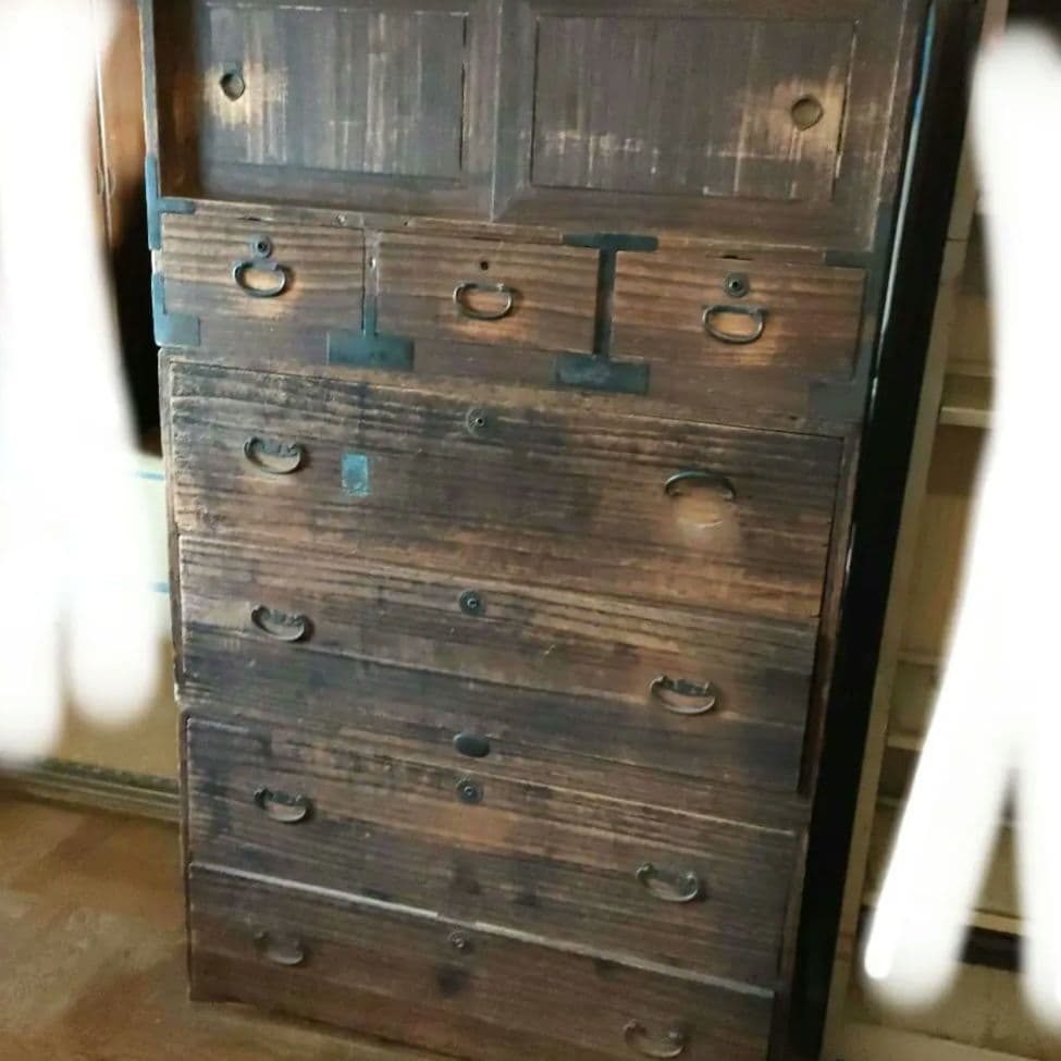 桐タンス　３分割　レトロ