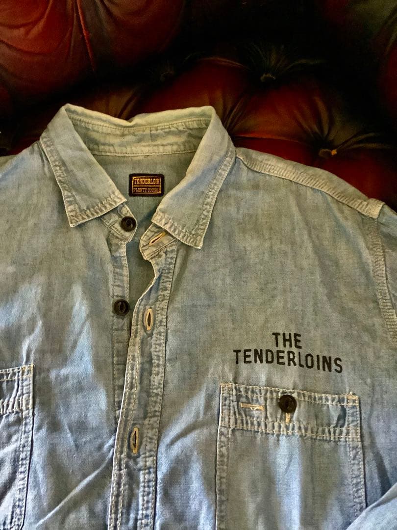 辺見馨着レア名作TENDERLOIN T-CHAMBRAY SHTテンダーロイン