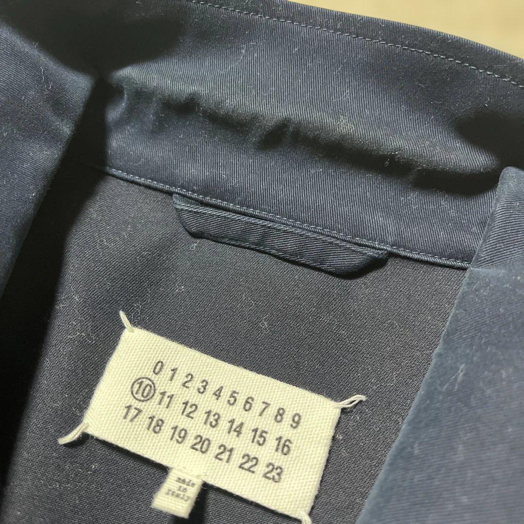 マルジェラ　ネイビー　ジャケット　カバーオール　コットン