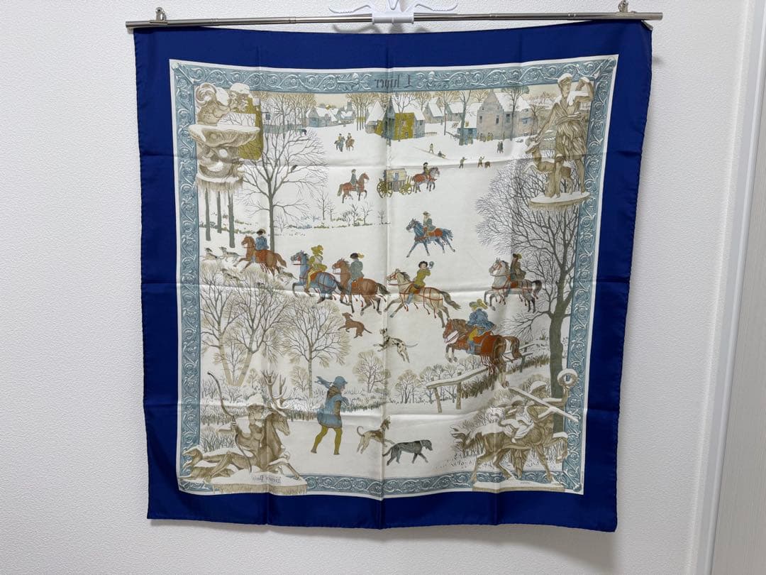 HERMES　エルメス　スカーフ　カレ90 L’hiver リヴェール