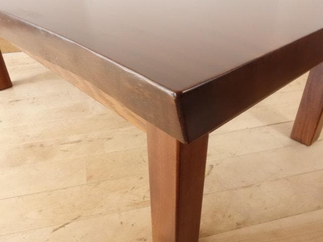 北海道手作り家具　クスノキ（楠）材　一枚板座卓１０００