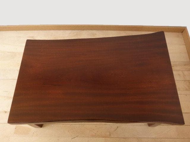 北海道手作り家具　クスノキ（楠）材　一枚板座卓１０００