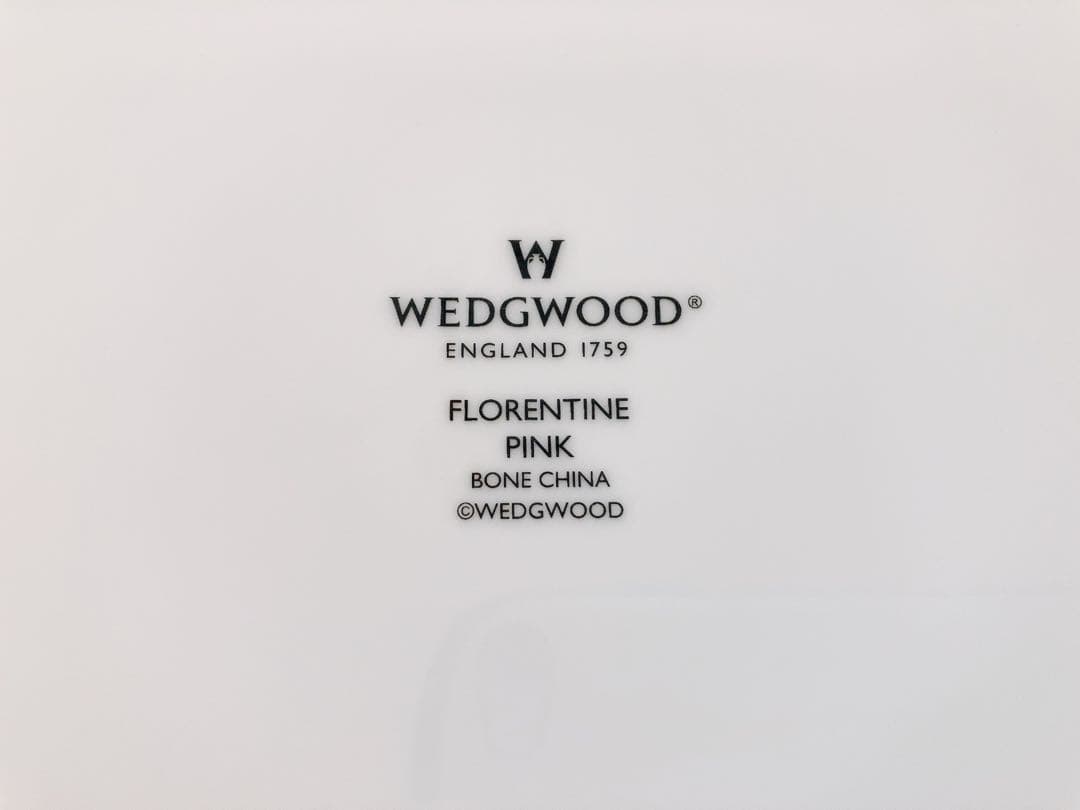 ウェッジウッド　フロレンティーン　ピンク　スクエアプレート　角皿