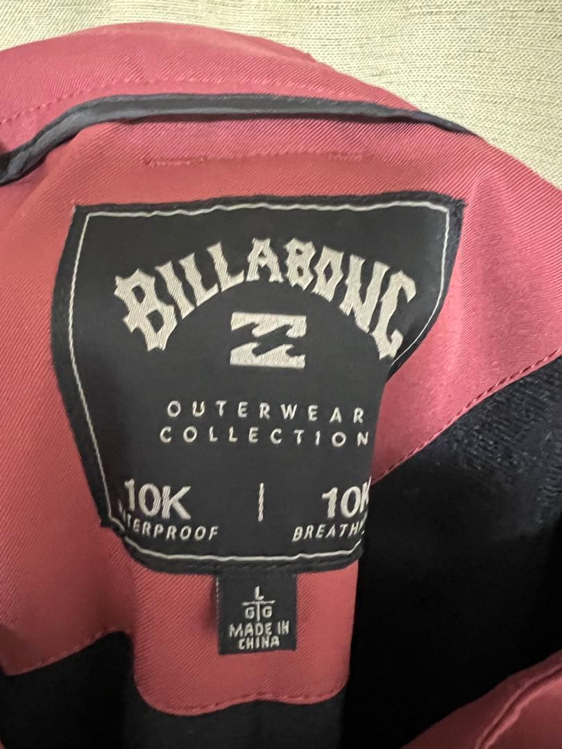 スノボウェア BILLABONG 上下セット フード付きジャケット ベージュ