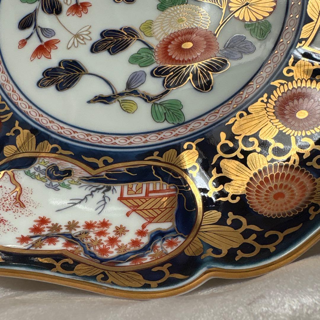 有田焼 其泉窯 琳派古 伊万里様式 大皿　金彩 盛皿 祝い お正月