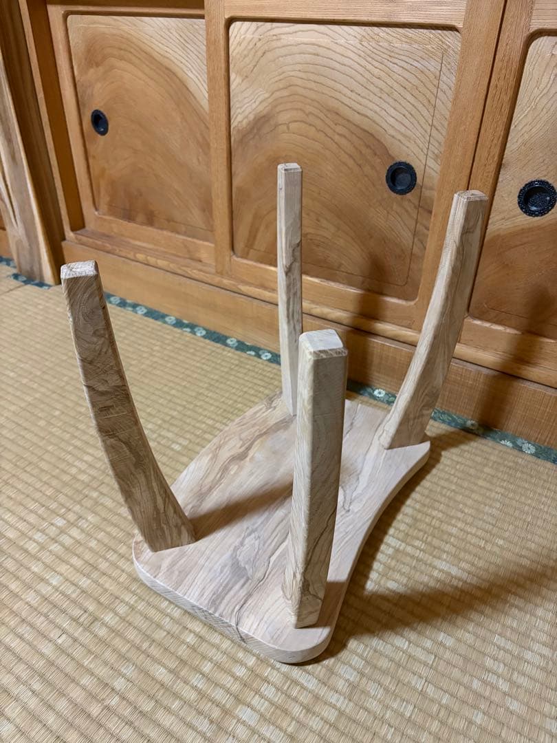 みるきー1375 、1376手作り木製サイドテーブル、イス、スツール