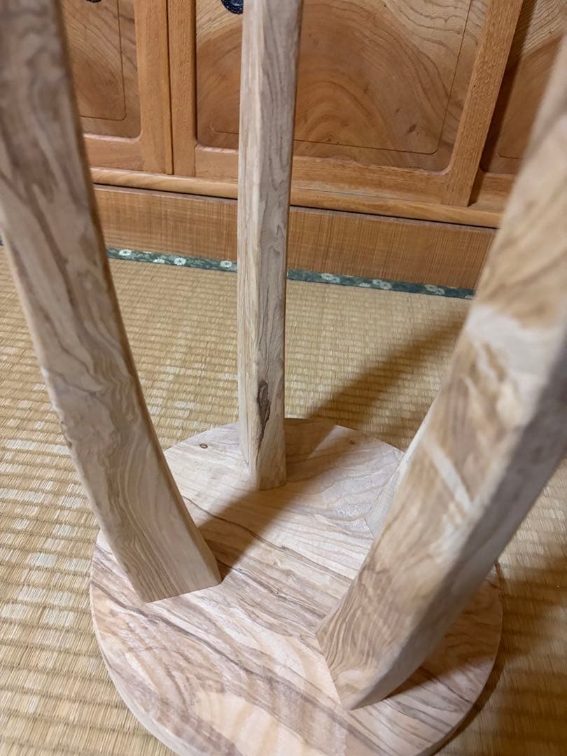 みるきー1375 、1376手作り木製サイドテーブル、イス、スツール