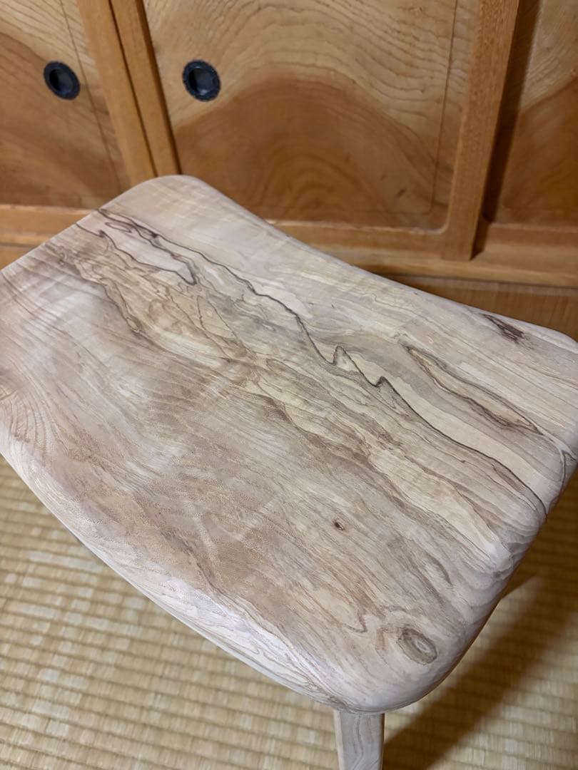 みるきー1375 、1376手作り木製サイドテーブル、イス、スツール