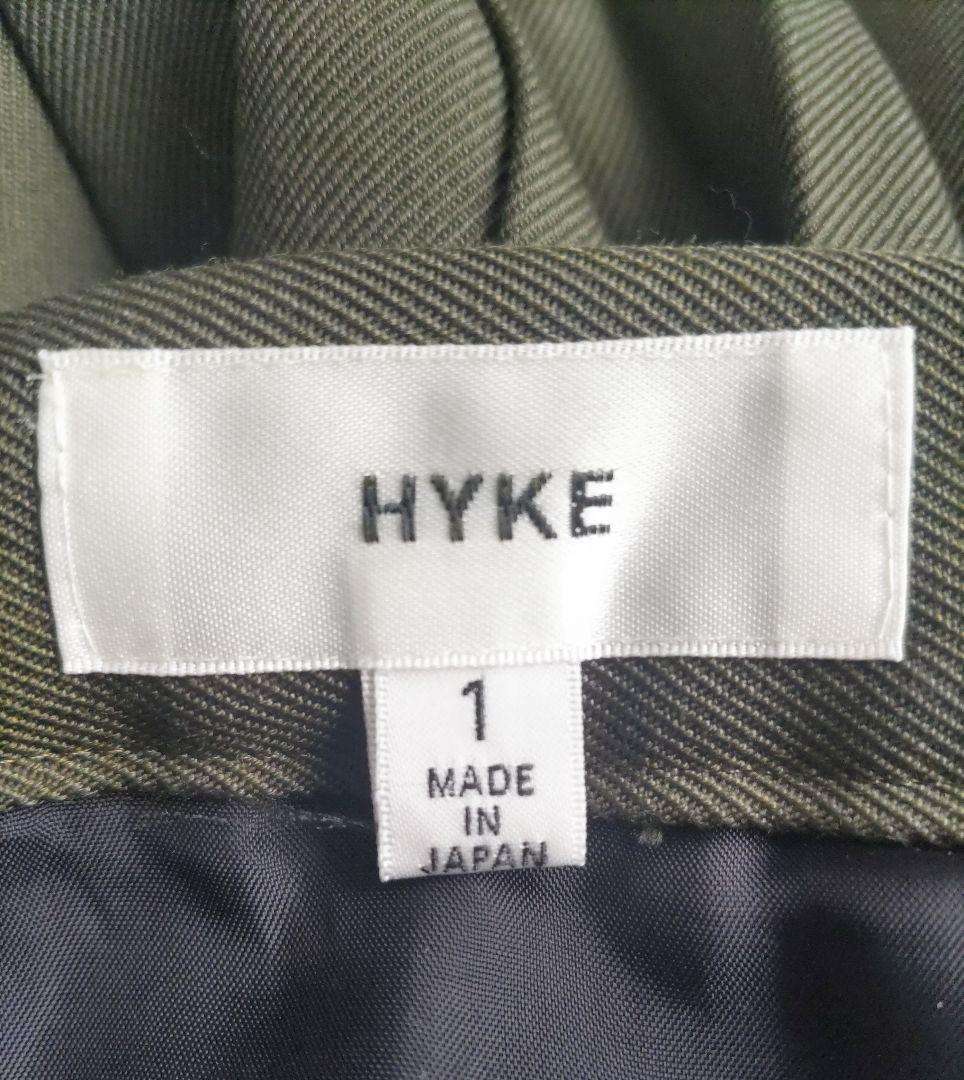 【着用2回】【HYKE】ウール混ラッププリーツスカート