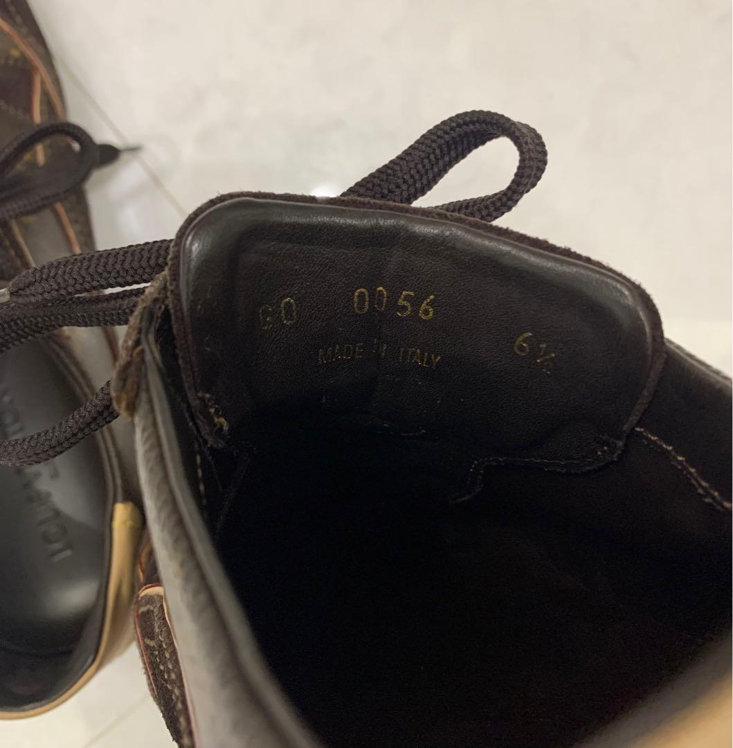 中古LOUISVUITTONモノグラム靴スニーカー6 1/2(25.5)ヴィトン