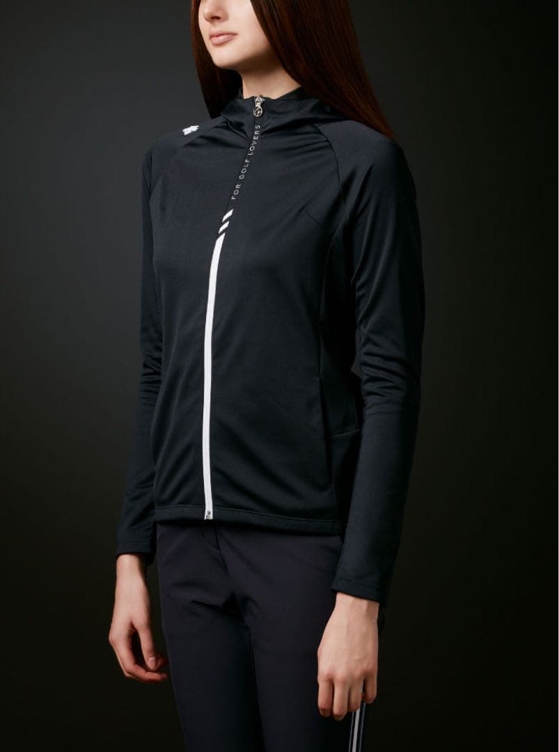 デサントゴルフ UV サンスクリーンメッシュパーカー S ブラック