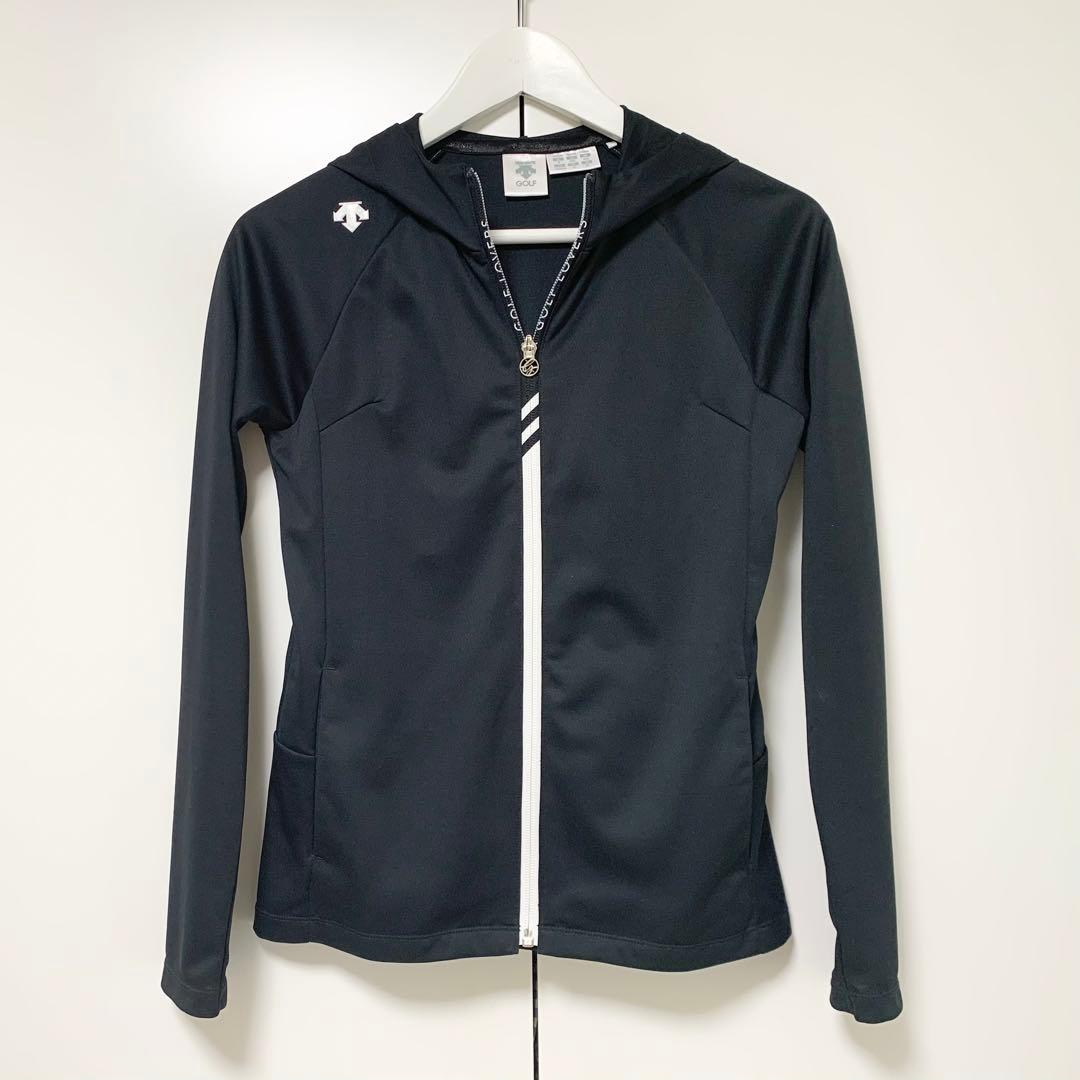 デサントゴルフ UV サンスクリーンメッシュパーカー S ブラック