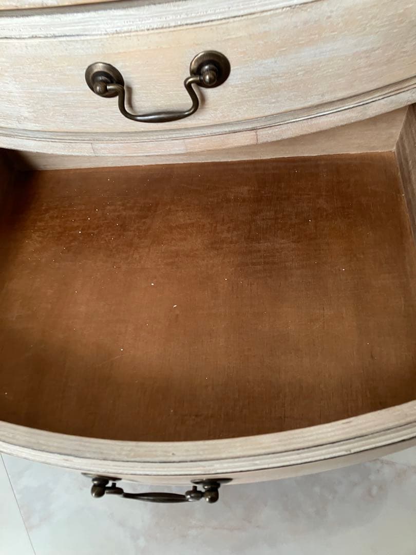 木製 3段 チェスト シャビーシック