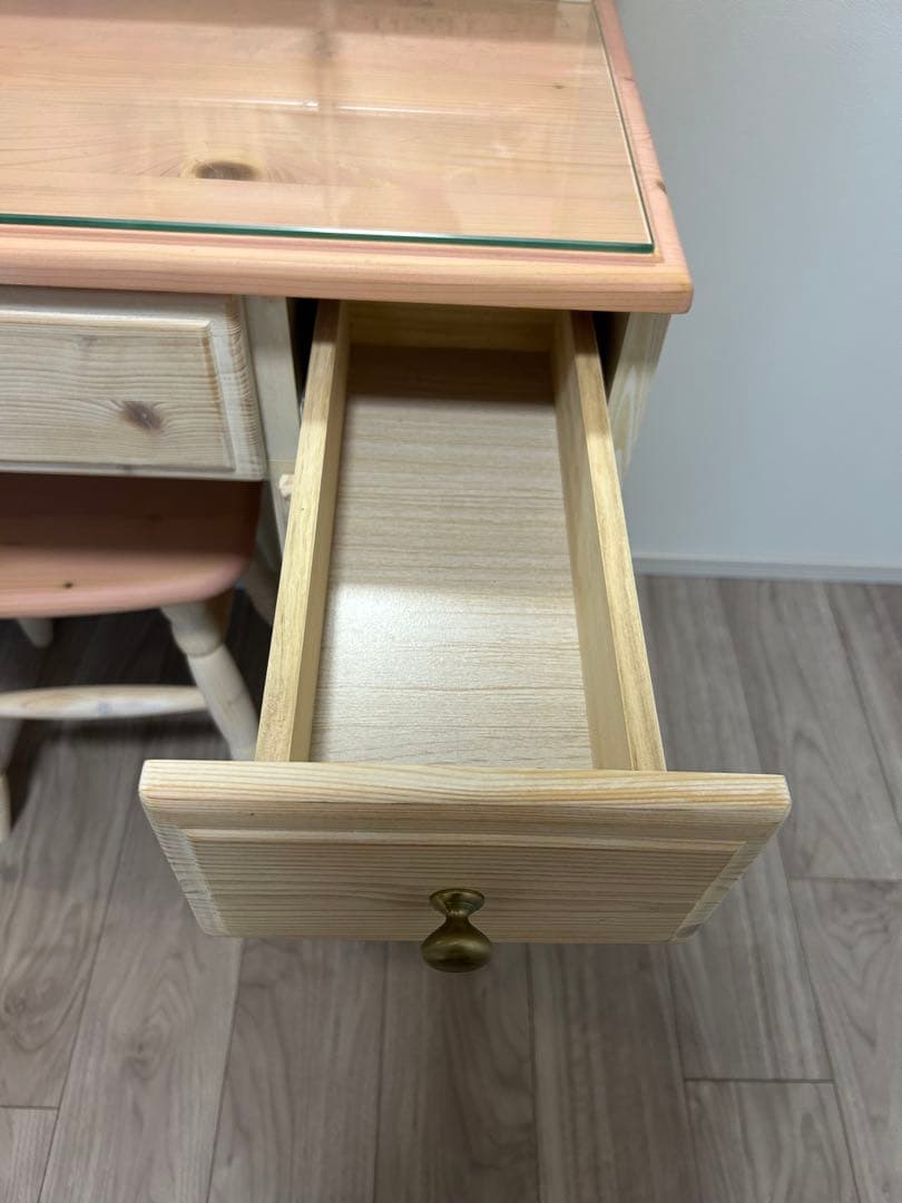 ‼️半額以下‼️ドレッサー 三面鏡 北欧 ピンク ナチュラル テーブル デスク 鏡台