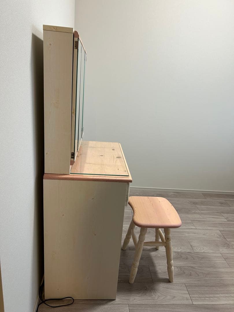 ‼️半額以下‼️ドレッサー 三面鏡 北欧 ピンク ナチュラル テーブル デスク 鏡台