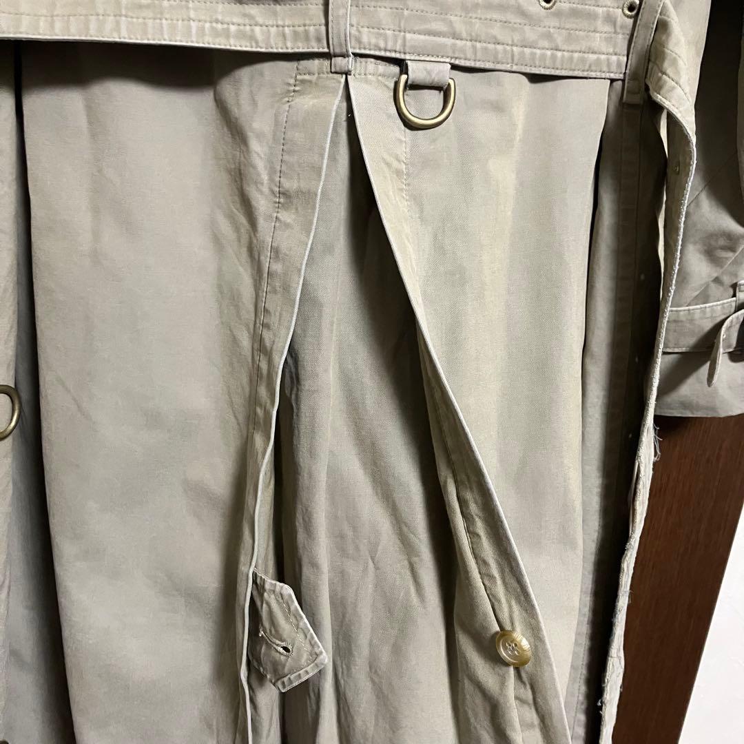 90s バーバリー トレンチコート 一枚袖 トレンチ21 フルセット ベージュ