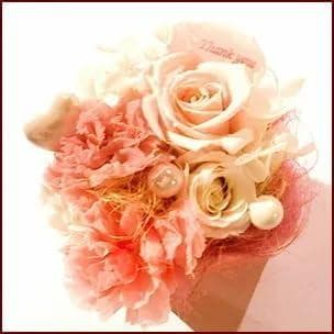 プリザーブドフラワーThank you ありがとう メッセージ付きフラワーギフト