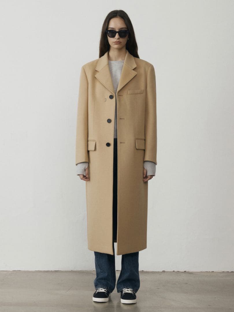 ジャケット・アウター Dunst UNISEX 2-WAY 3BUTTON CASHMERE COAT