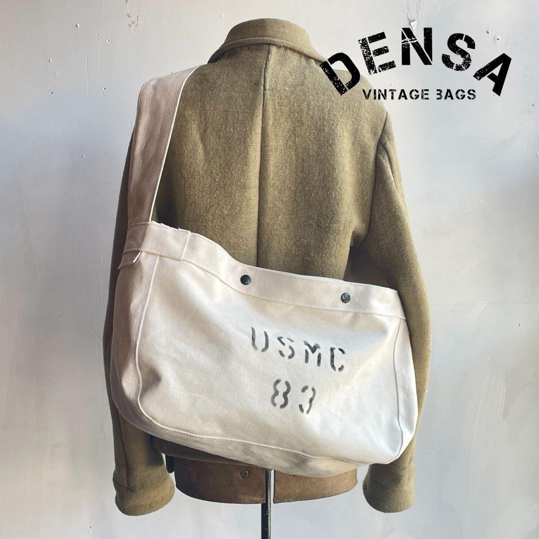 USMC ビンテージ　ニュースペーパーバッグ　ミリタリー　US メッセンジャー