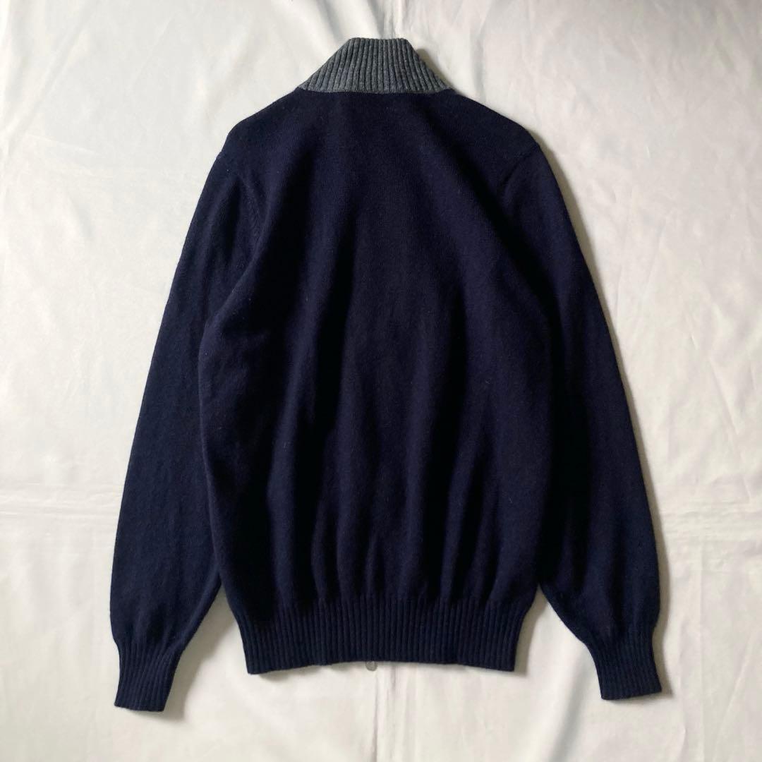 ブルネロクチネリ ジップアップカーディガン カシミヤ100% ジップニット