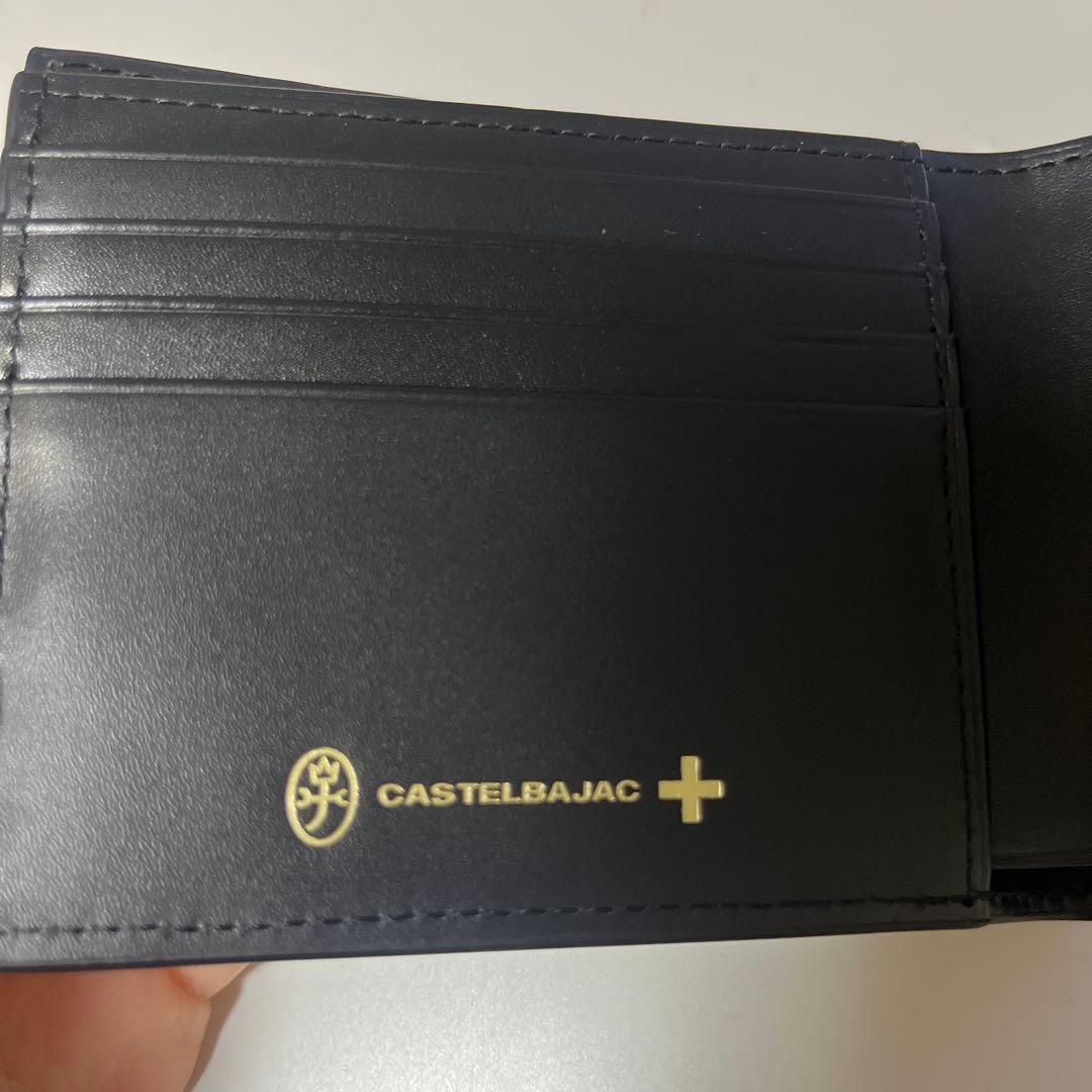CASTELBAJAC 二つ折り財布 黒/黄色